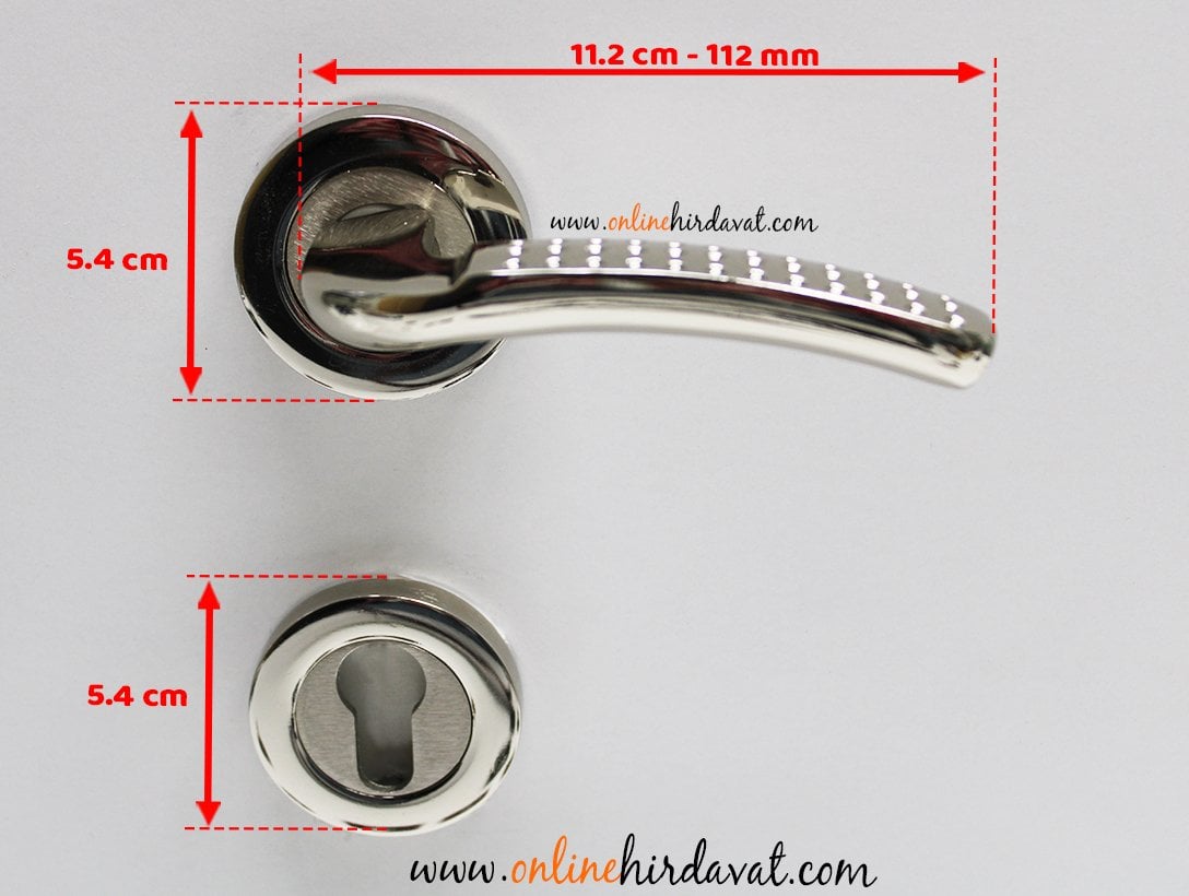 Hira Hazal Nikel Saten Rozetli Kapı Kolu