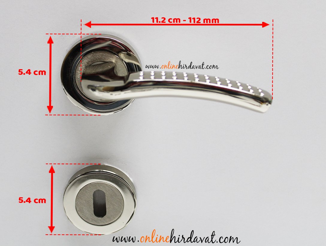 Hira Hazal Nikel Saten Rozetli Kapı Kolu