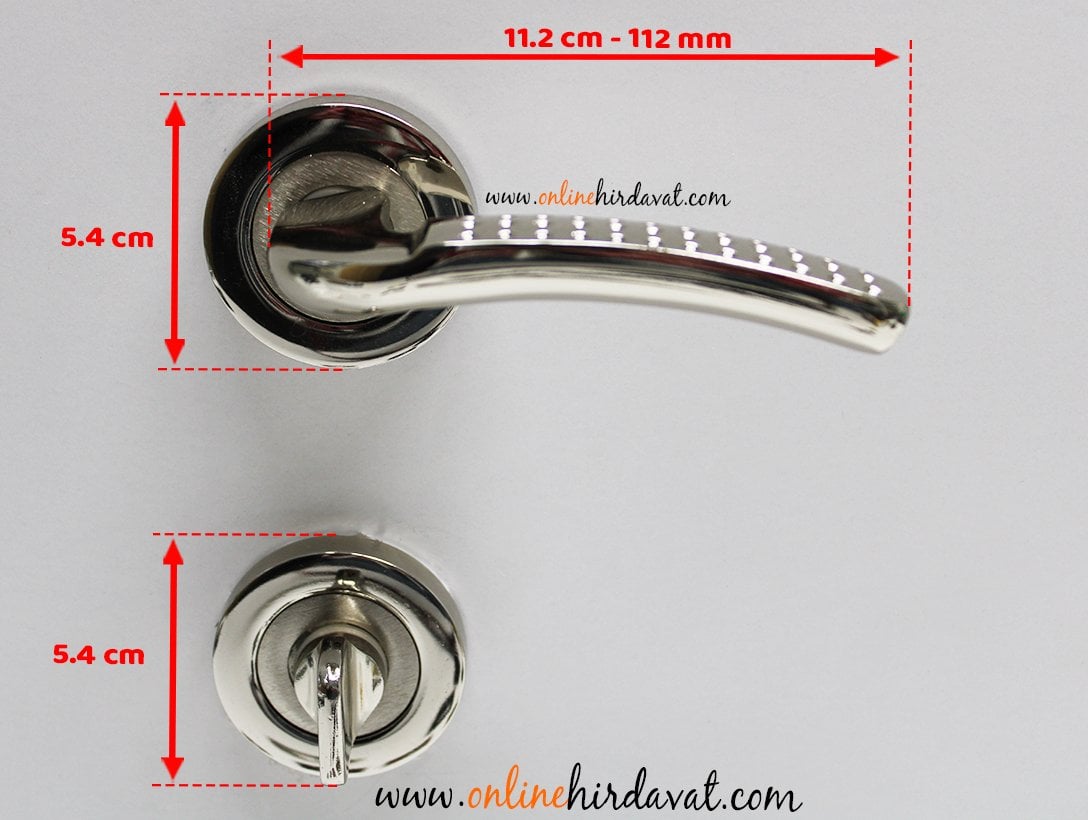 Hiraz Hazal Nikel Saten Rozetli Kapı Kolu