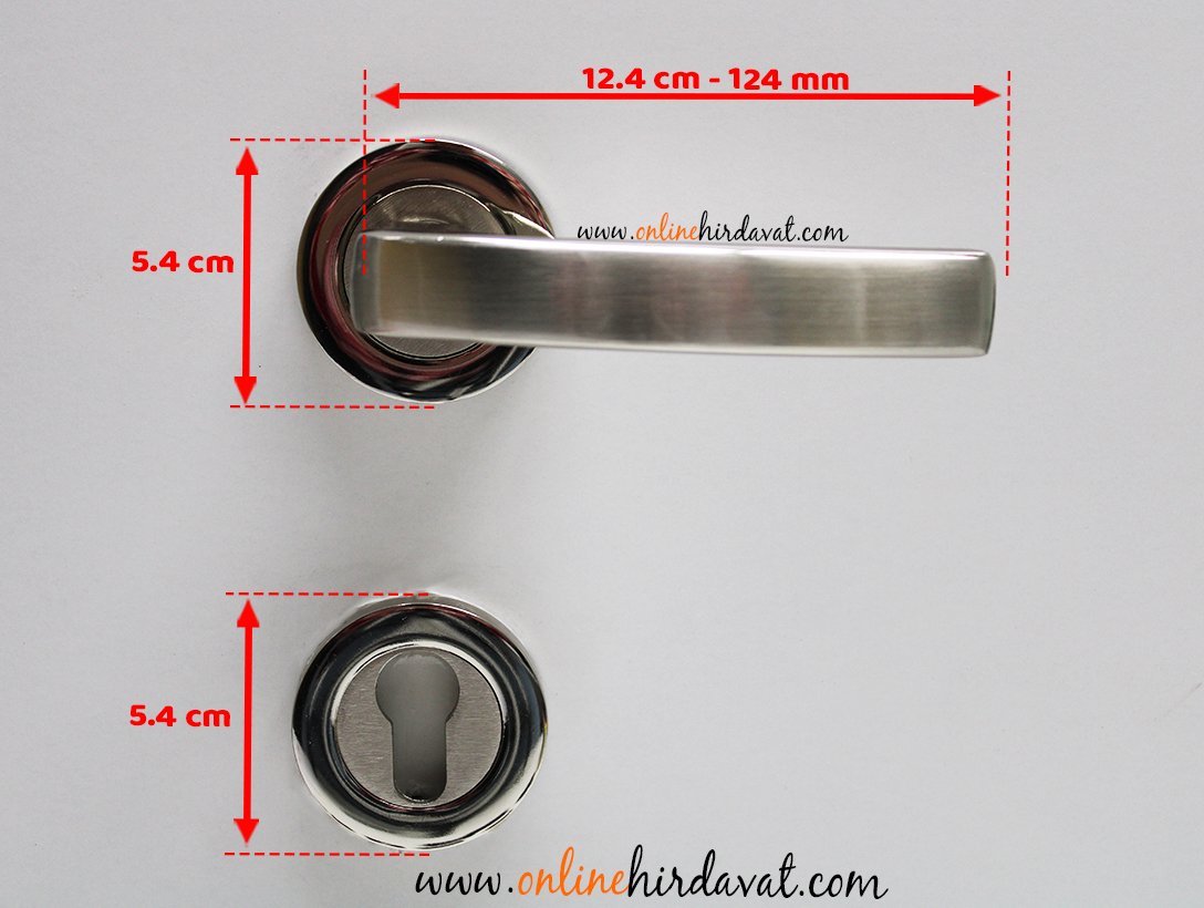 Hira Hilal Nikel Saten Rozetli Kapı Kolu