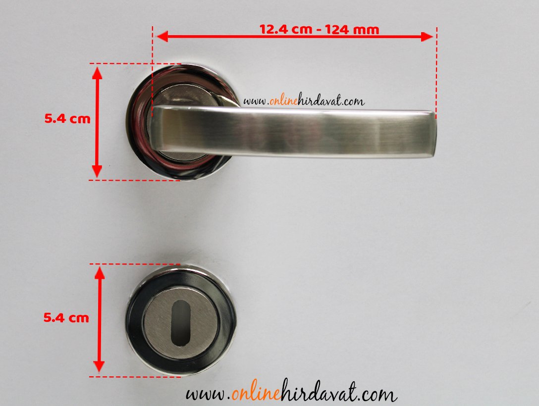 Hira Hilal Nikel Saten Rozetli Kapı Kolu