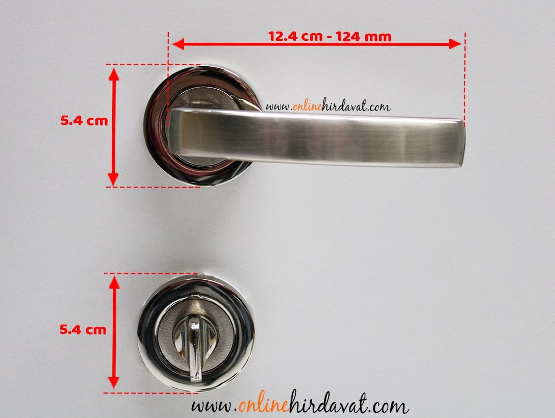 Hira Hilal Nikel Saten Rozetli Kapı Kolu