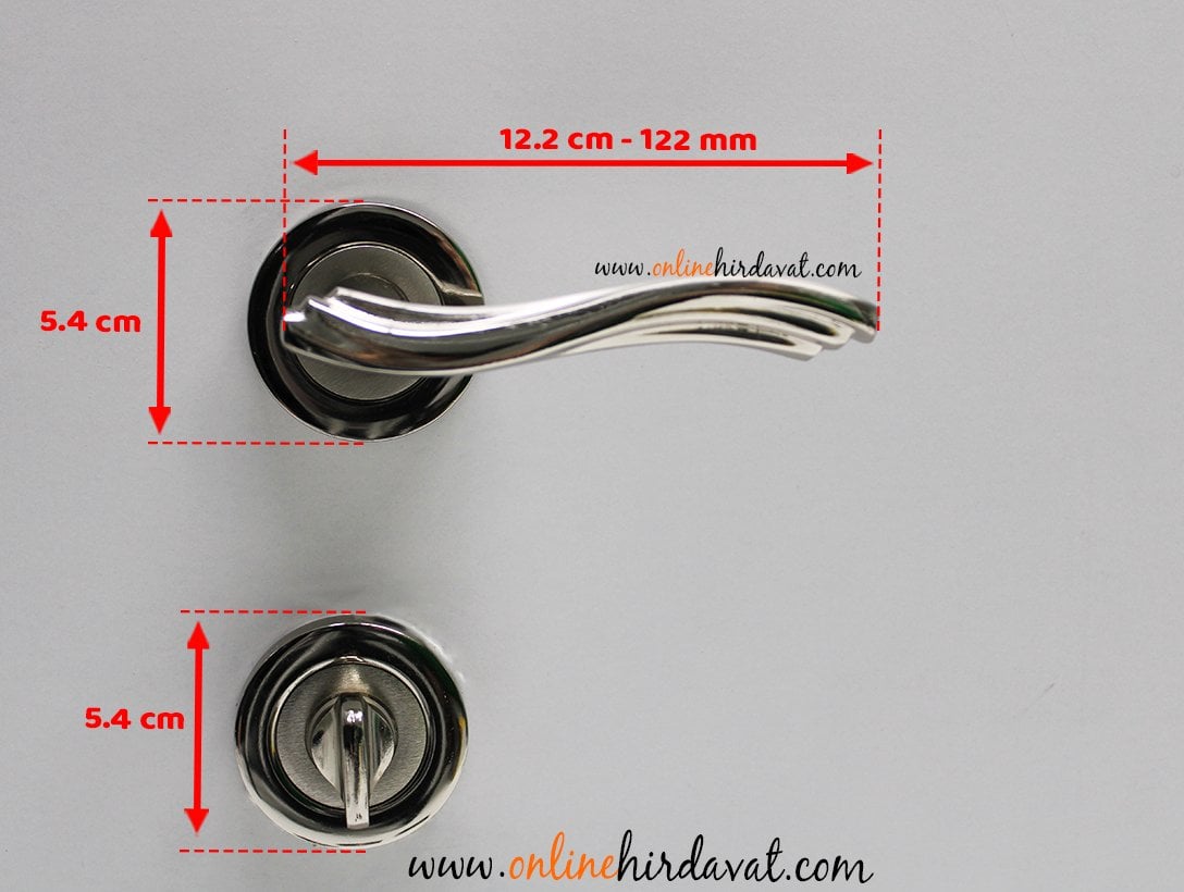 Hira Kırlangıç Nikel Saten Rozetli Kapı Kolu