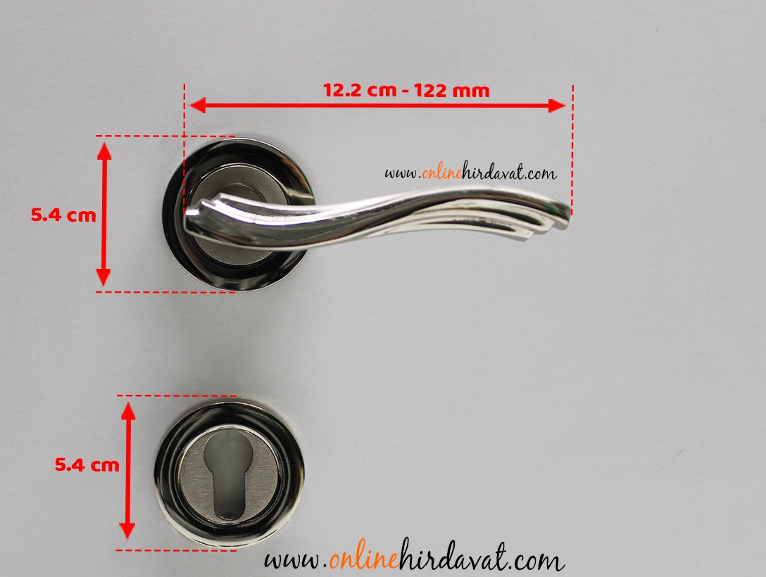 Hira Kırlangıç Nikel Saten Rozetli Kapı Kolu