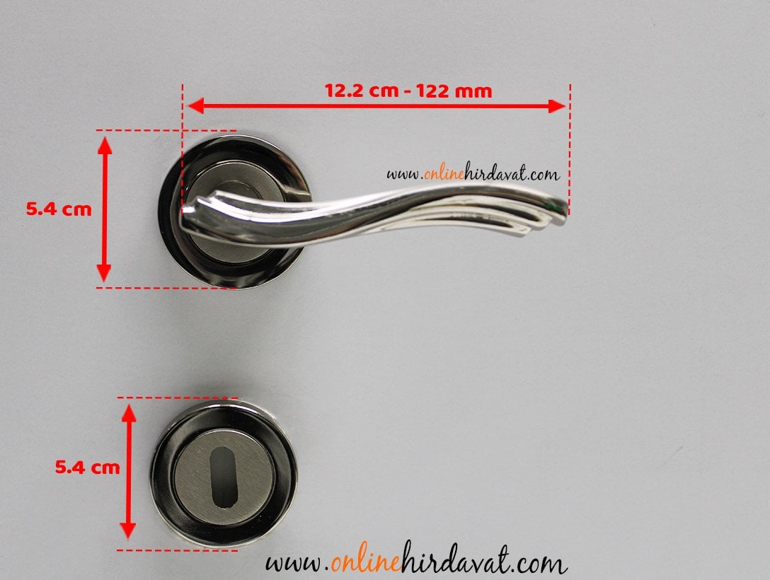 Hira Kırlangıç Nikel Saten Rozetli Kapı Kolu