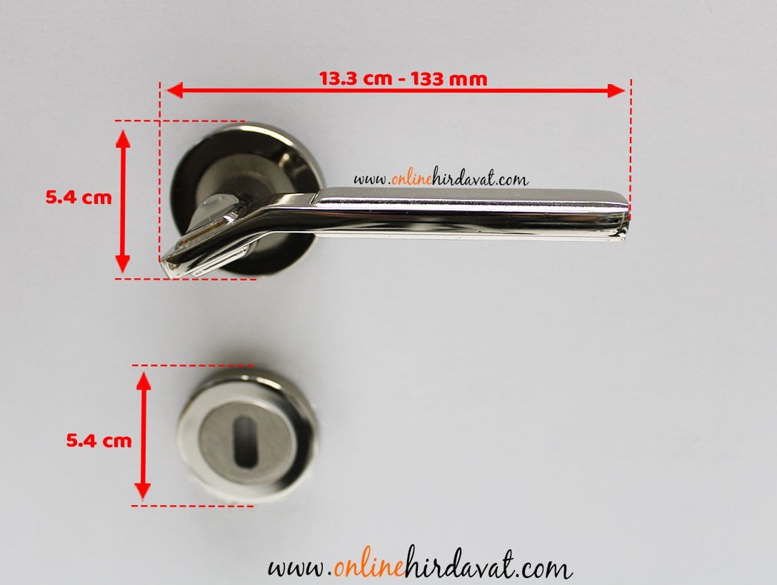 Hira Palyo Nikel Saten Rozetli Kapı Kolu