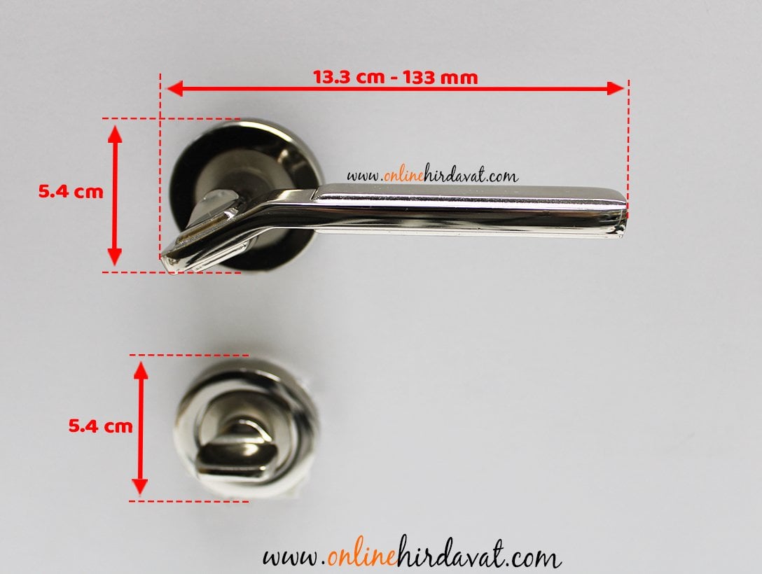 Hira Palyo Nikel Saten Rozetli Kapı Kolu