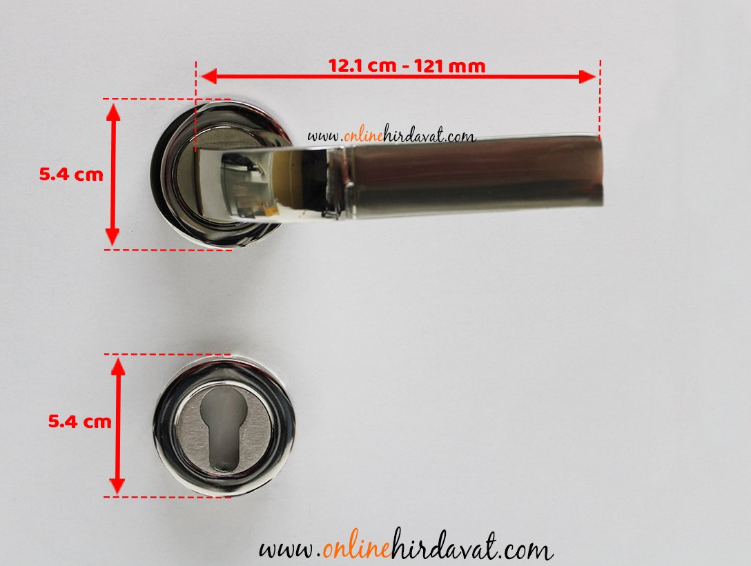 Hira Toygar Nikel Saten Rozetli Kapı Kolu