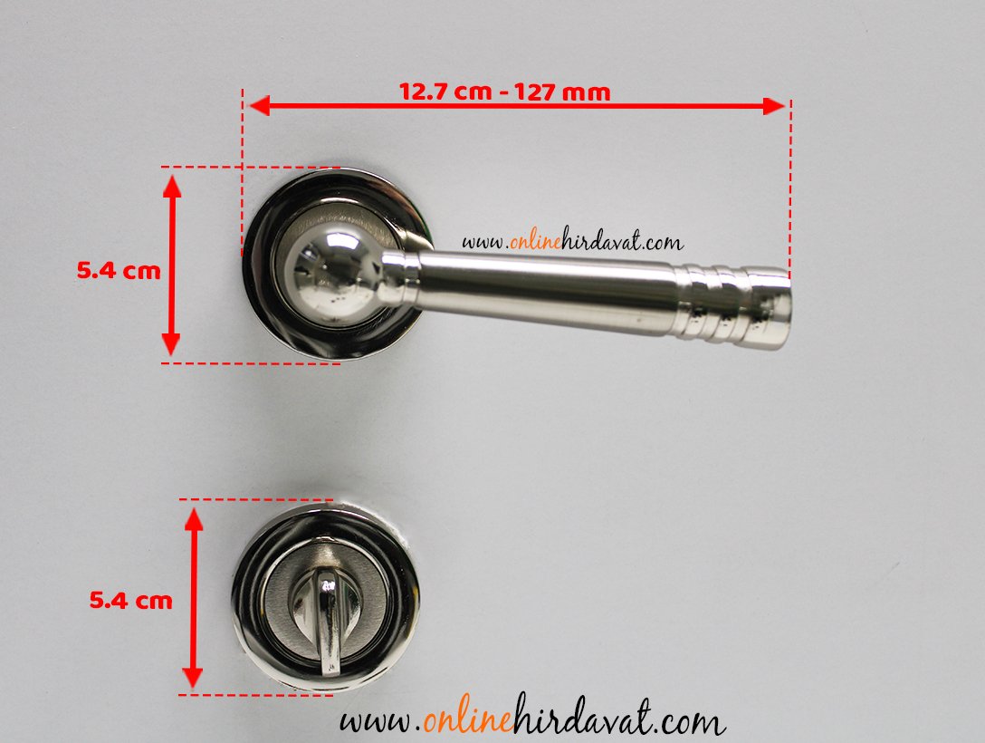 Hira Vizyon Nikel Saten Rozetli Kapı Kolu