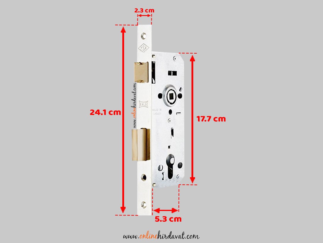 Kale Kilit 152 R Nikel Silindirli Dış Kapı Kilidi Köşeli - 45 mm
