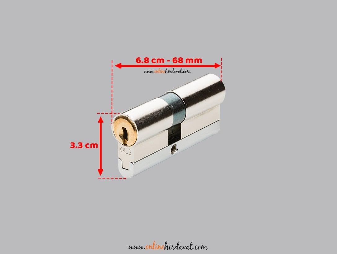 Kale Kilit 164 CEC 68 mm Tüpten Şifreli Yüksek Güvenlikli Nikel Barel
