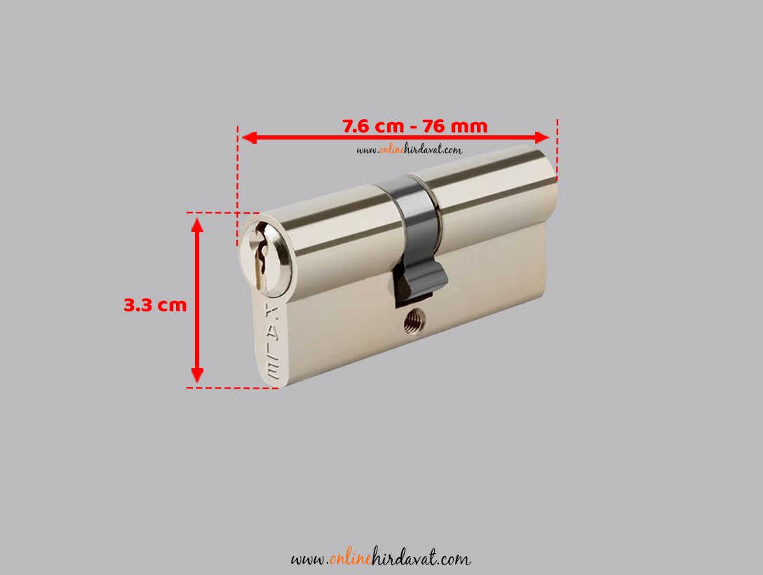 Kale Kilit 164 GNC Standart Çelik Pimli Barel 76 mm - Nikel