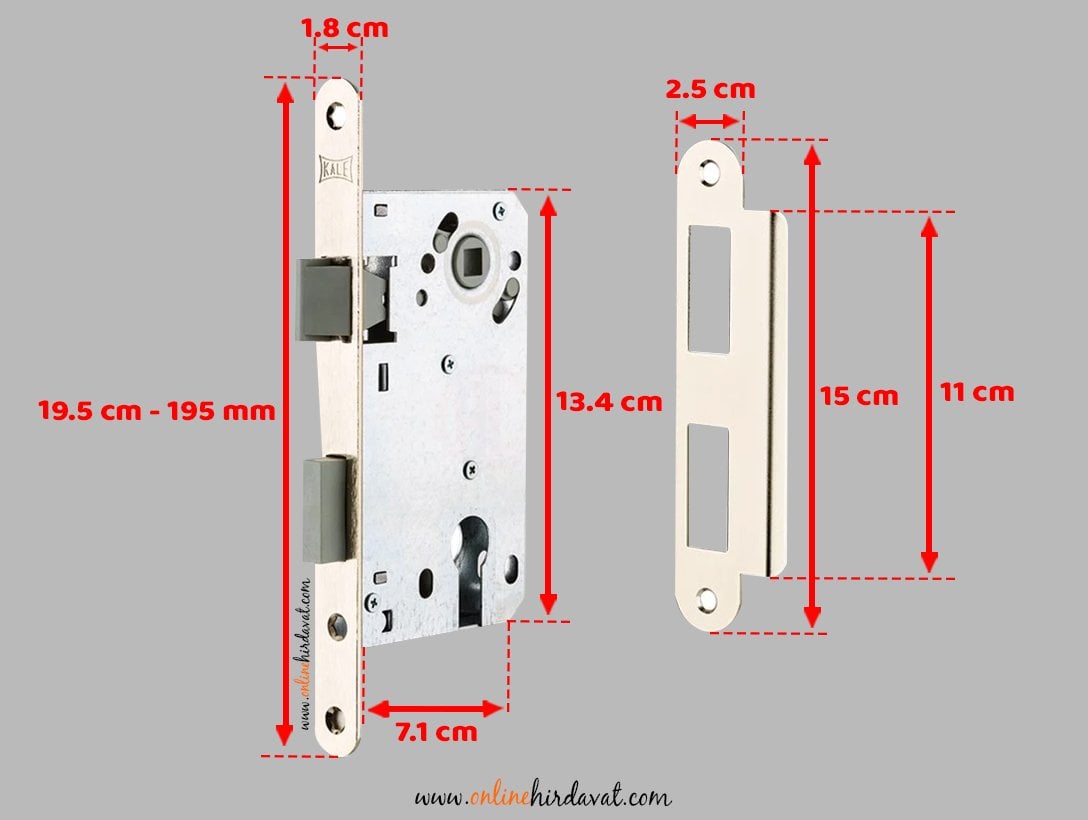 Kale Kilit 222 50 mm Nikel Oval Dış Kapı Kilidi Sessiz (Barelsiz)