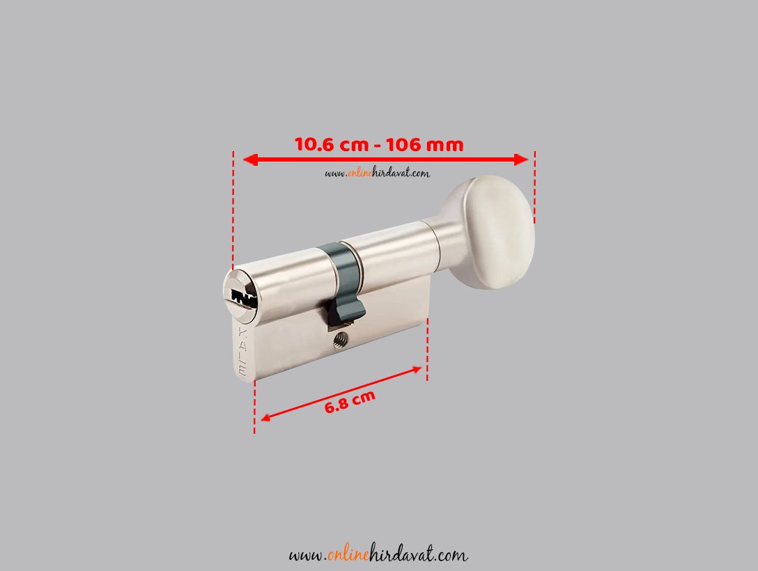 Kale Kilit 264 Silindirlik Ortak Anahtarlı Barel Seti 68 mm 264 SNC + SMC - Nikel
