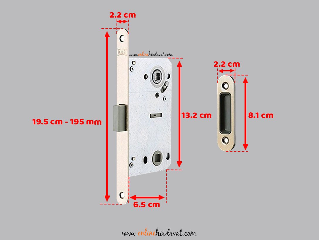 Kale Kilit Mıknatıslı Wc Kapı Kilidi - 50 mm / Nikel
