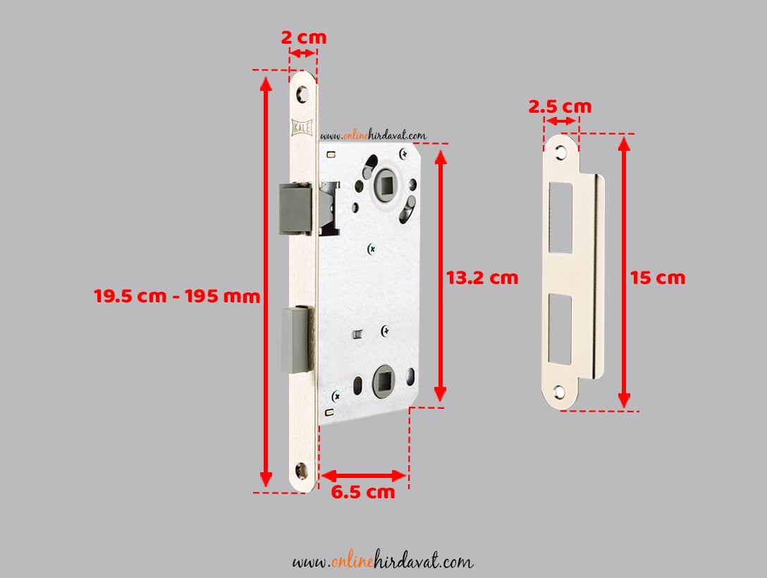 Kale Kilit Oval Sessiz Wc Kapı Kilidi - 50 mm / Nikel