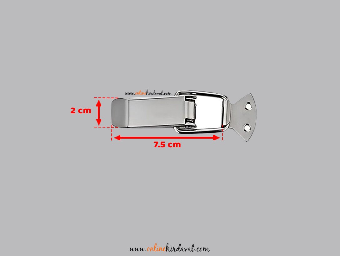 Sandık Askı Klipsi Canex Nikel 7,5 cm