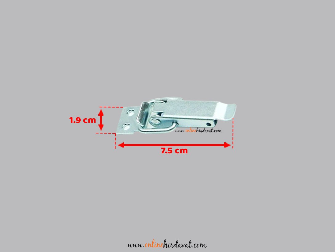 Sandık Askı Klipsi Ersan Çinko 7,5 cm Lüx