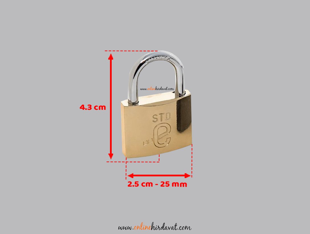Std Ekonomik Asma Kilit 25 mm - Sarı