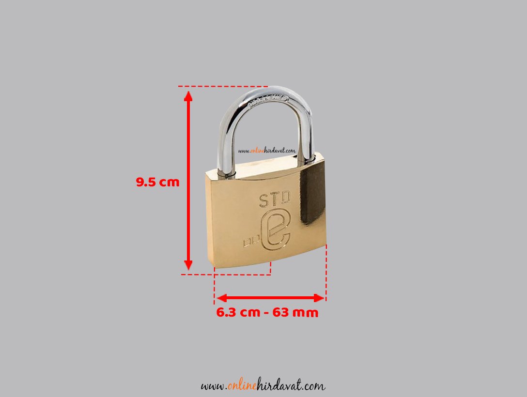 Std Ekonomik Asma Kilit 63 mm - Sarı