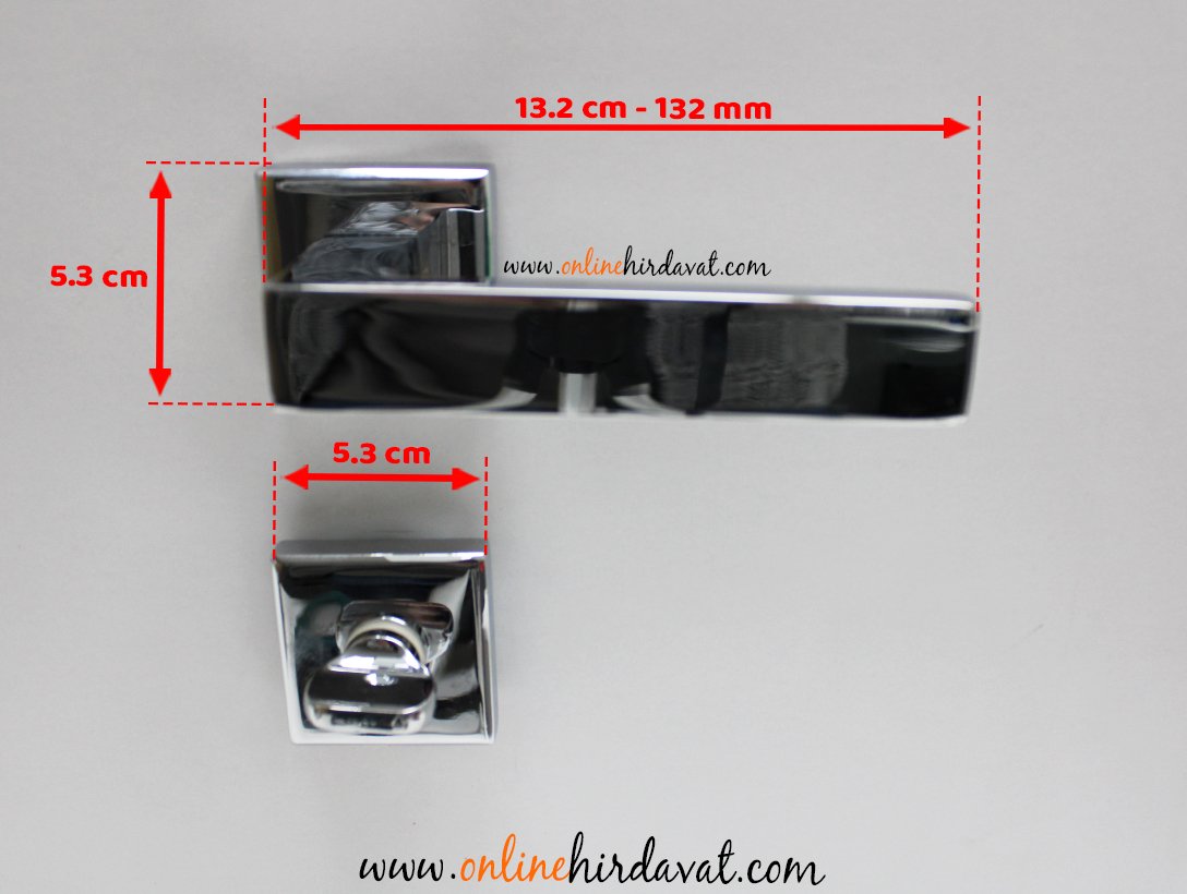 Nobel Bingöl Krom Kare Rozetli Kapı Kolu