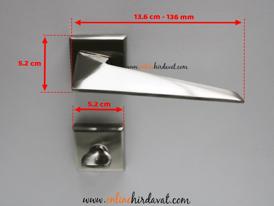 Nobel Bursa İnox Kare Rozetli Kapı Kolu