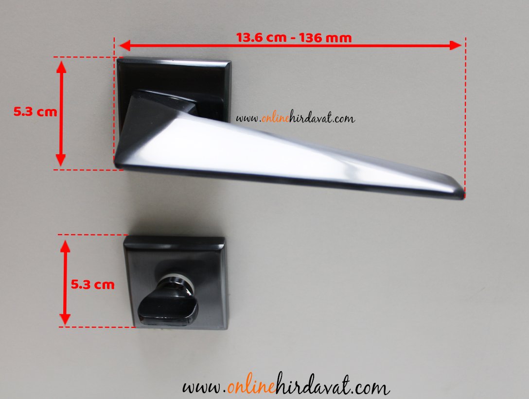 Nobel Bursa Saten Füme Kare Rozetli Kapı Kolu