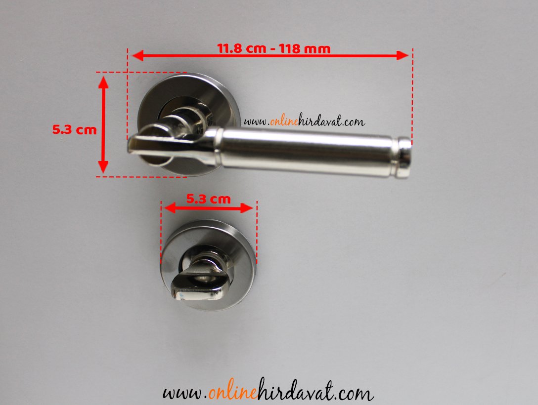 Nobel Çankaya Krom İnox Rozetli Kapı Kolu