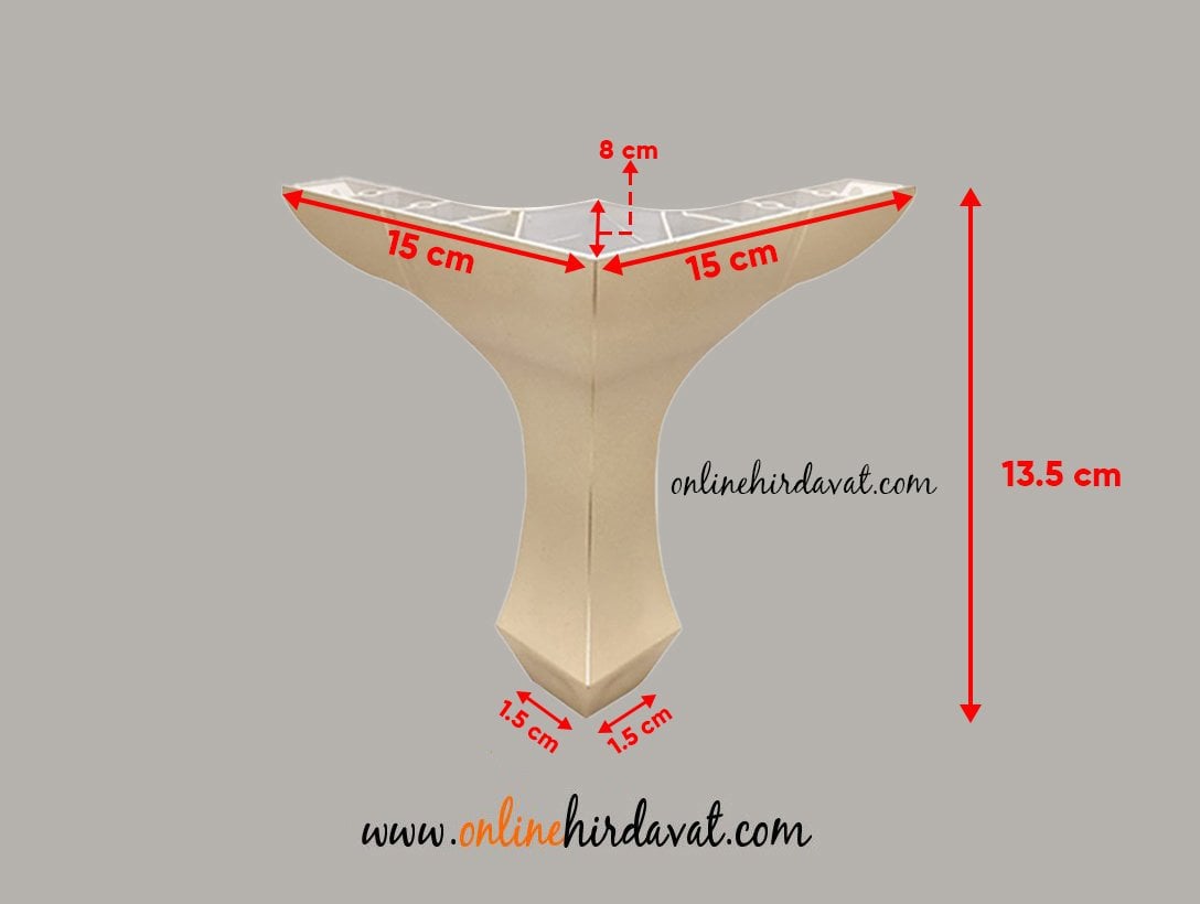 Dogas Lükens Krem Mobilya Ayak 13 cm Online Hırdavat