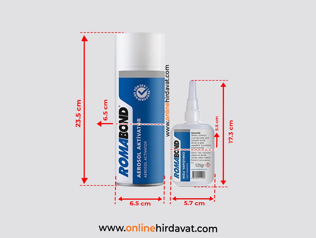 RomaBond Hızlı Yapıştırıcı 500 Ml+125 gr