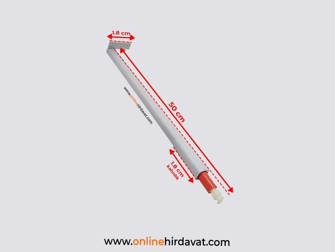 Samet Alphabox Gri Bordür Çubuğu 50 cm