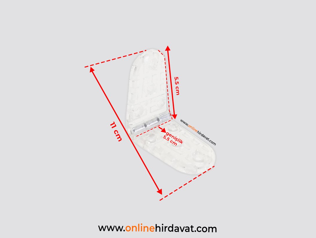 Şen Plastik Menteşe Şeffaf - 11 cm