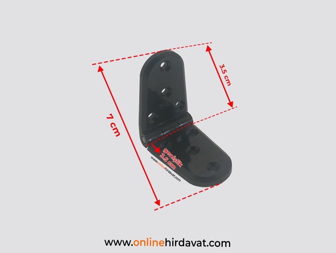 Şen Plastik Menteşe Siyah - 7 cm