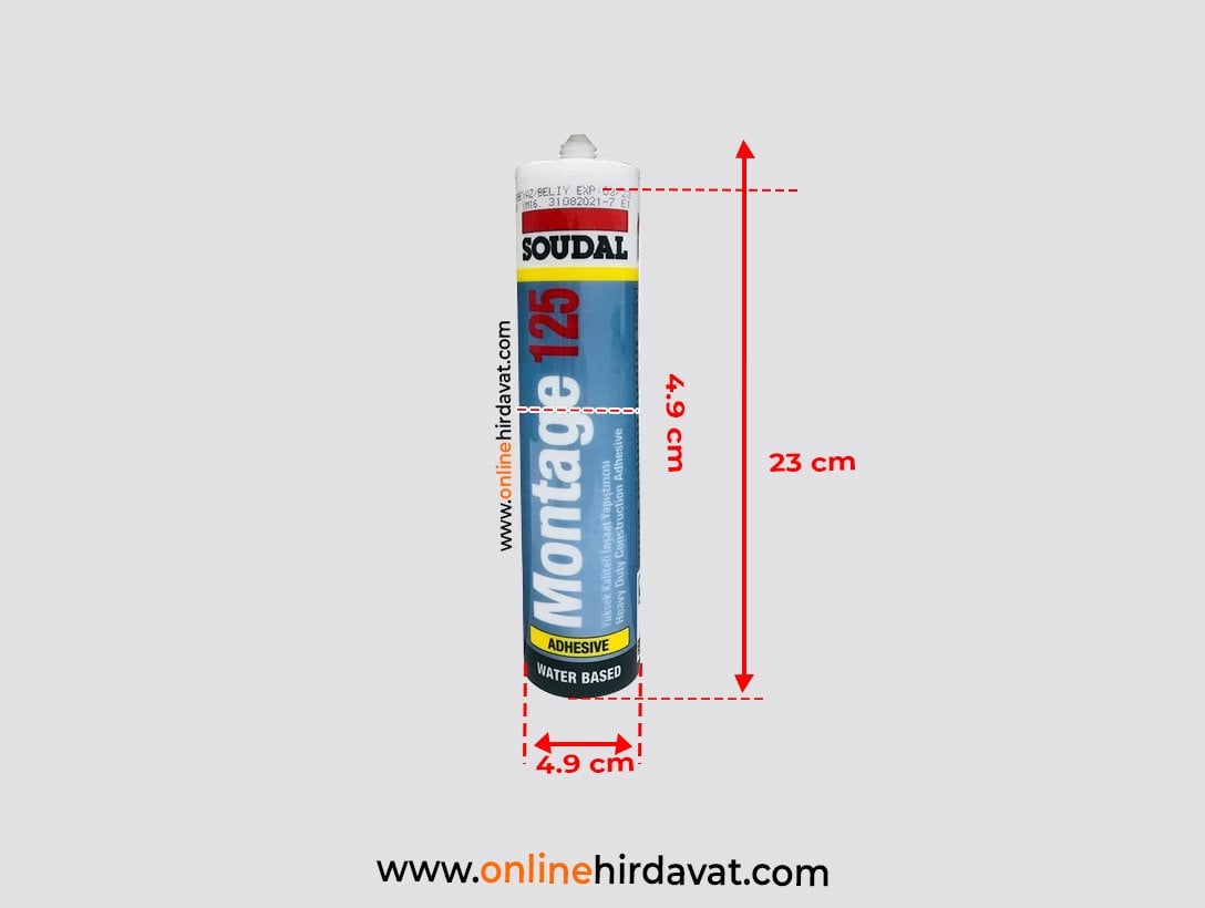 Soudal Montage 125 Adhesıve Silikon 310 ml (İnşaat Yapıştırcısı)