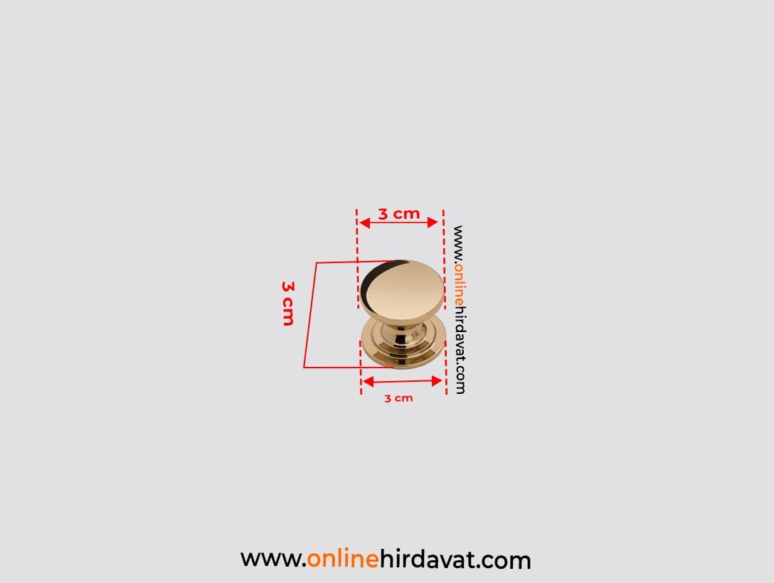 System 1959 Düğme Mobilya Kulp 32 mm Altın Sarısı