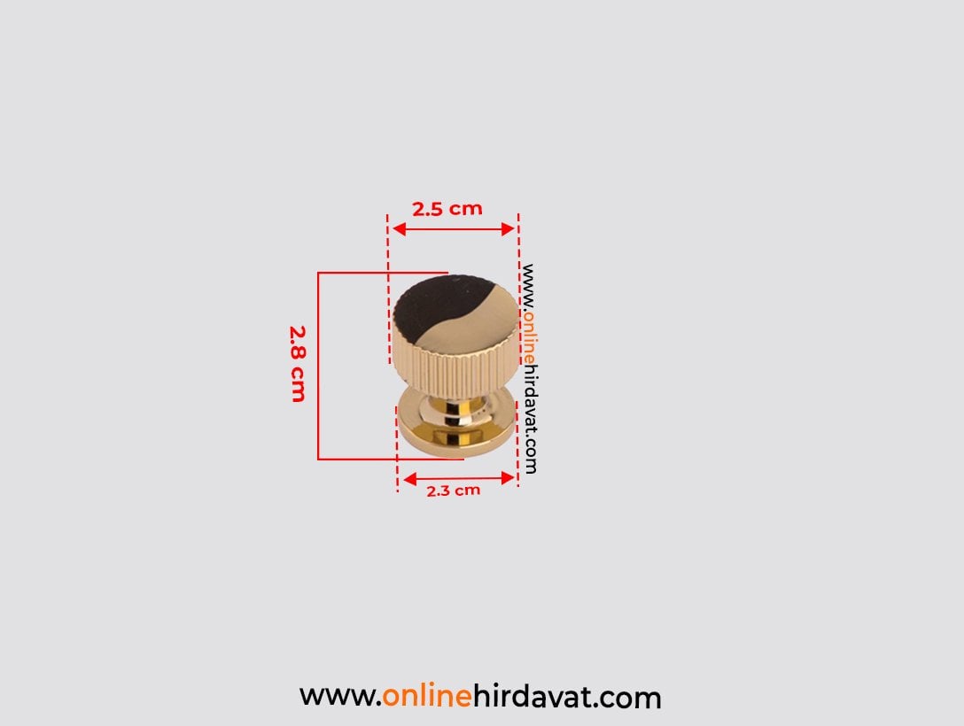 System 1975 Düğme Mobilya Kulp 26 mm Altın Sarısı