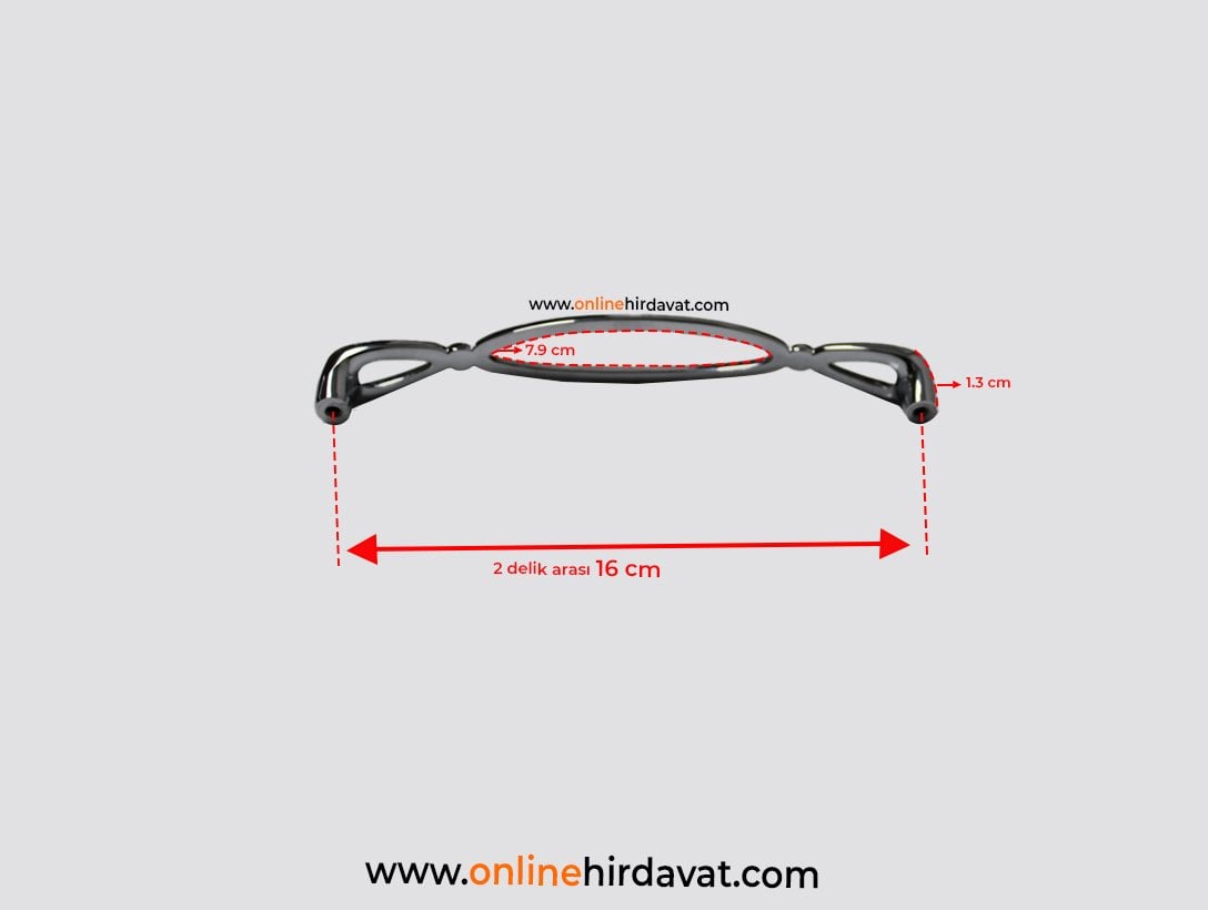 System SY 4490 Mobilya Kulp Krom - 160 mm