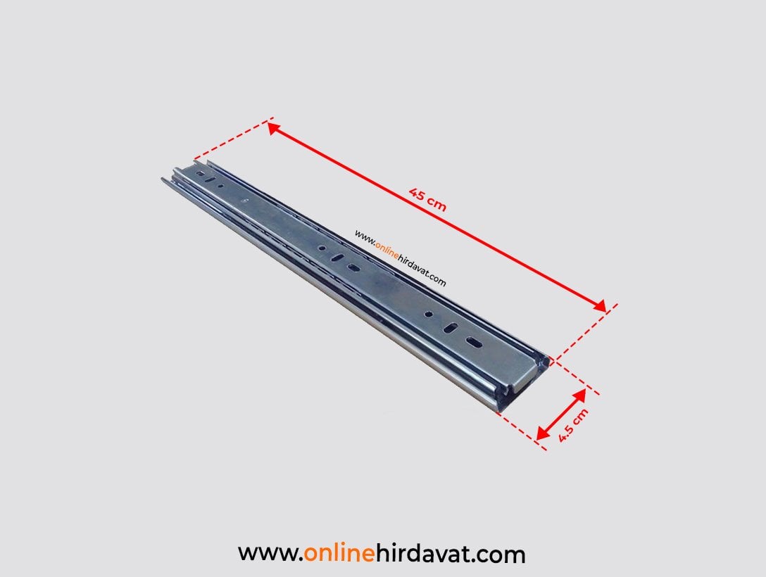 Yeniler Teleskopik Mobilya Çekmece Rayı 4,5 cm-45 cm