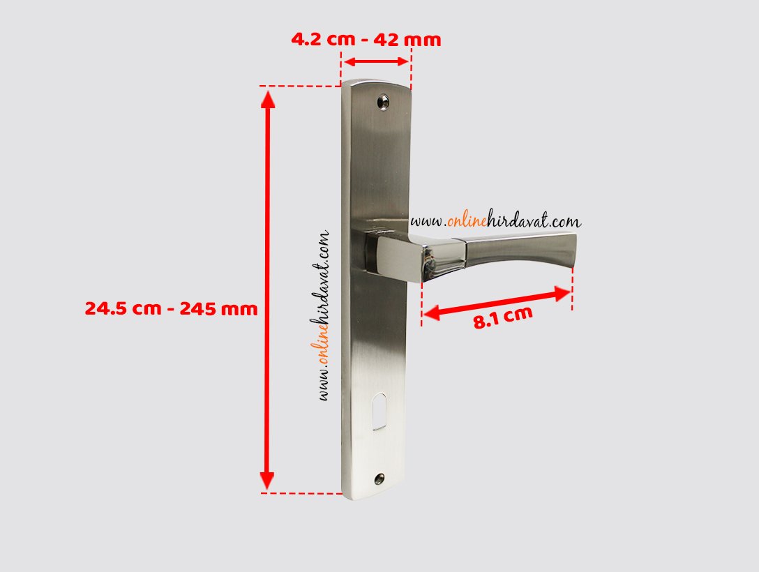 Doğanlar Simge Nikel Saten Aynalı Kapı Kolu