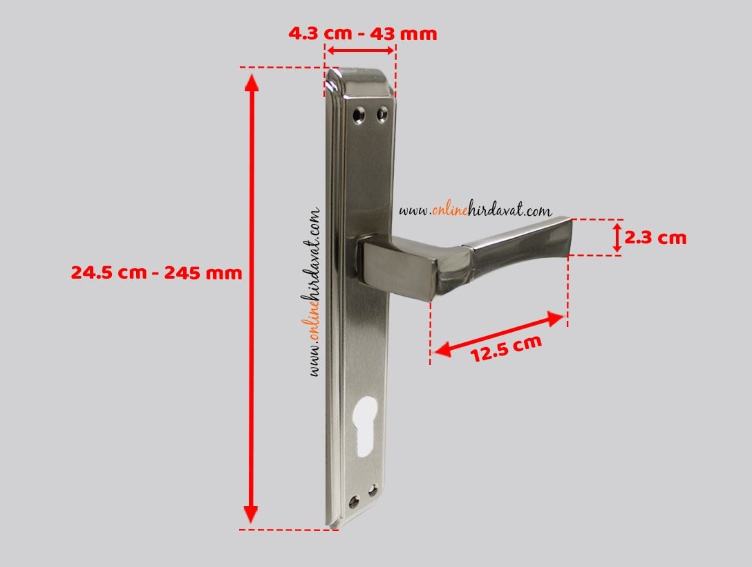 Hira Babil Nikel Saten Aynalı Kapı Kolu