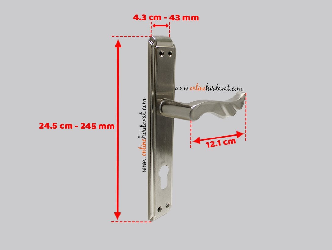 Hira Başak Nikel Saten Aynalı Kapı Kolu