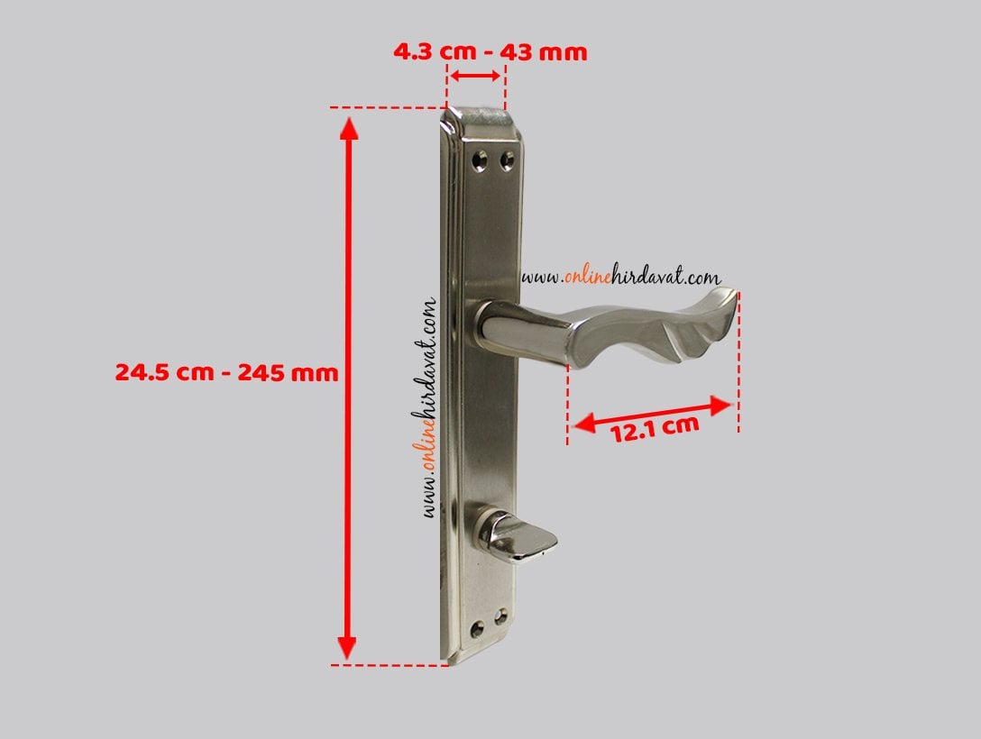 Hira Başak Nikel Saten Aynalı Kapı Kolu