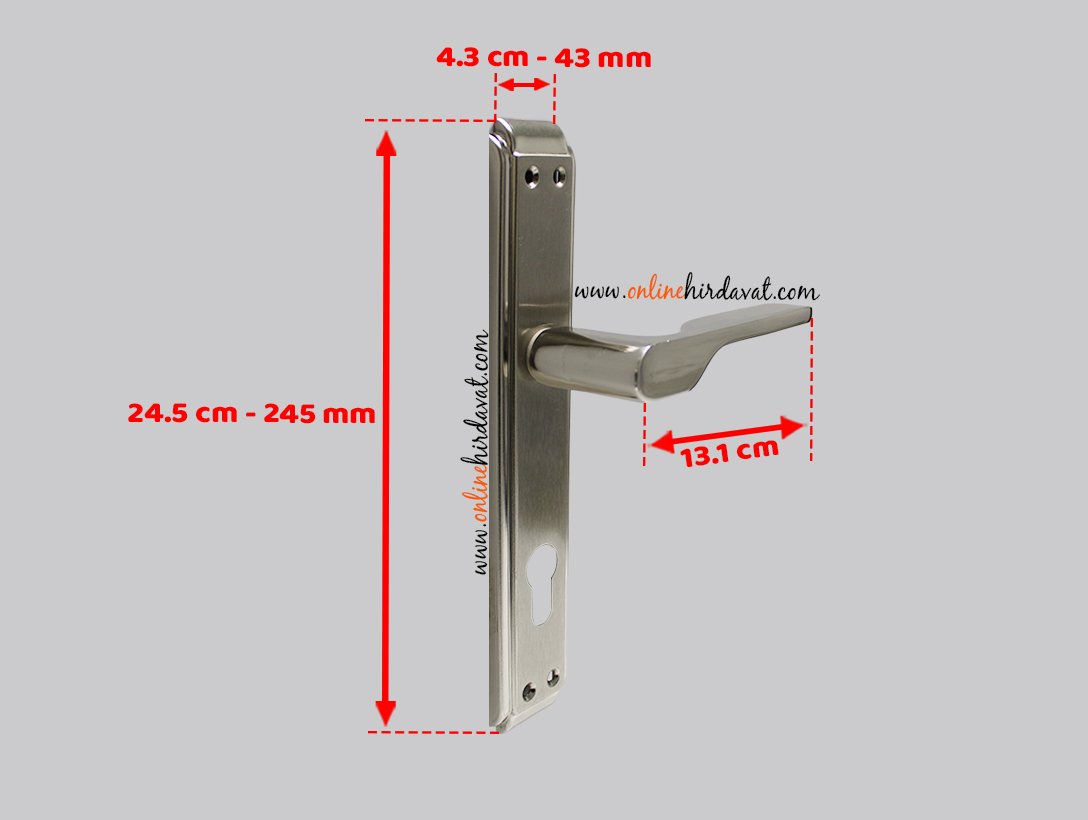 Hira Eda Nikel Saten Aynalı Kapı Kolu