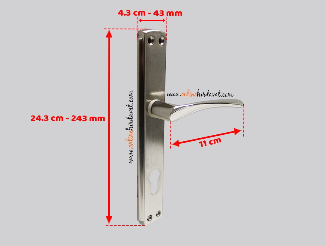 Hira Elif Bravo Nikel Saten Aynalı Kapı Kolu