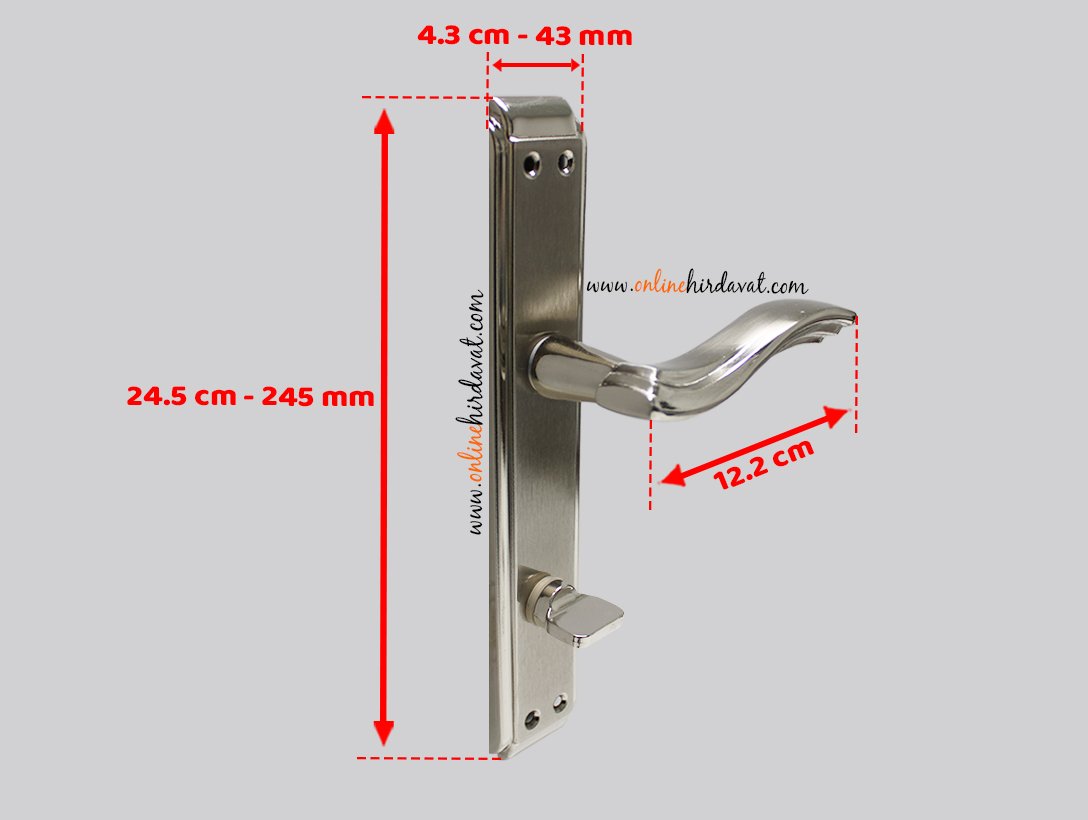 Hira Kırlangıç Nikel Saten Aynalı Kapı Kolu