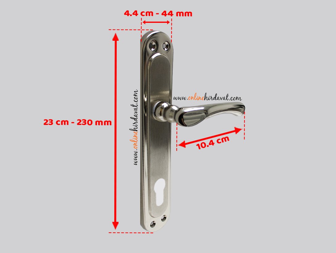 Hira Kumru Nikel Saten Aynalı Kapı Kolu