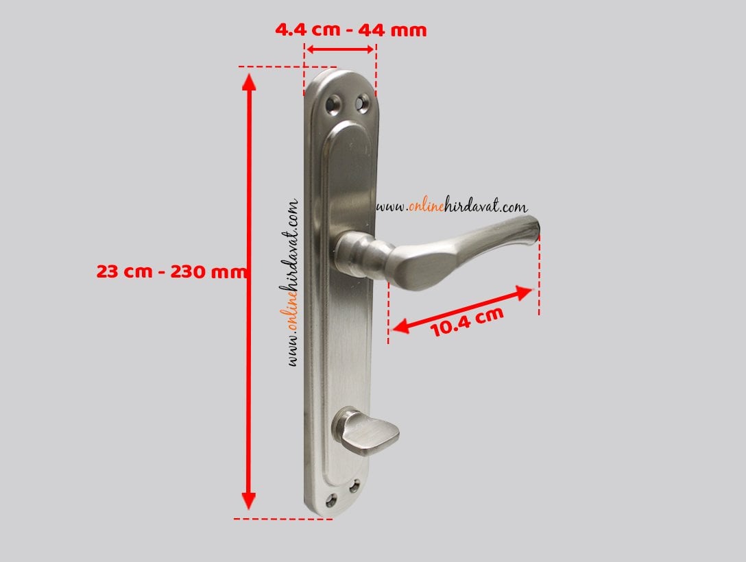 Hira Kumru Saten Aynalı Kapı Kolu