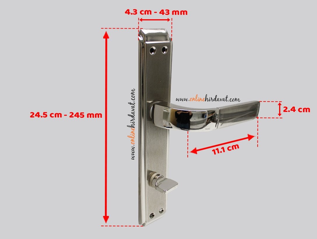 Hira Toygar Nikel Saten Aynalı Kapı Kolu