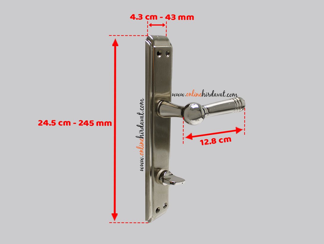 Hira Vizyon Nikel Saten Aynalı Kapı Kolu