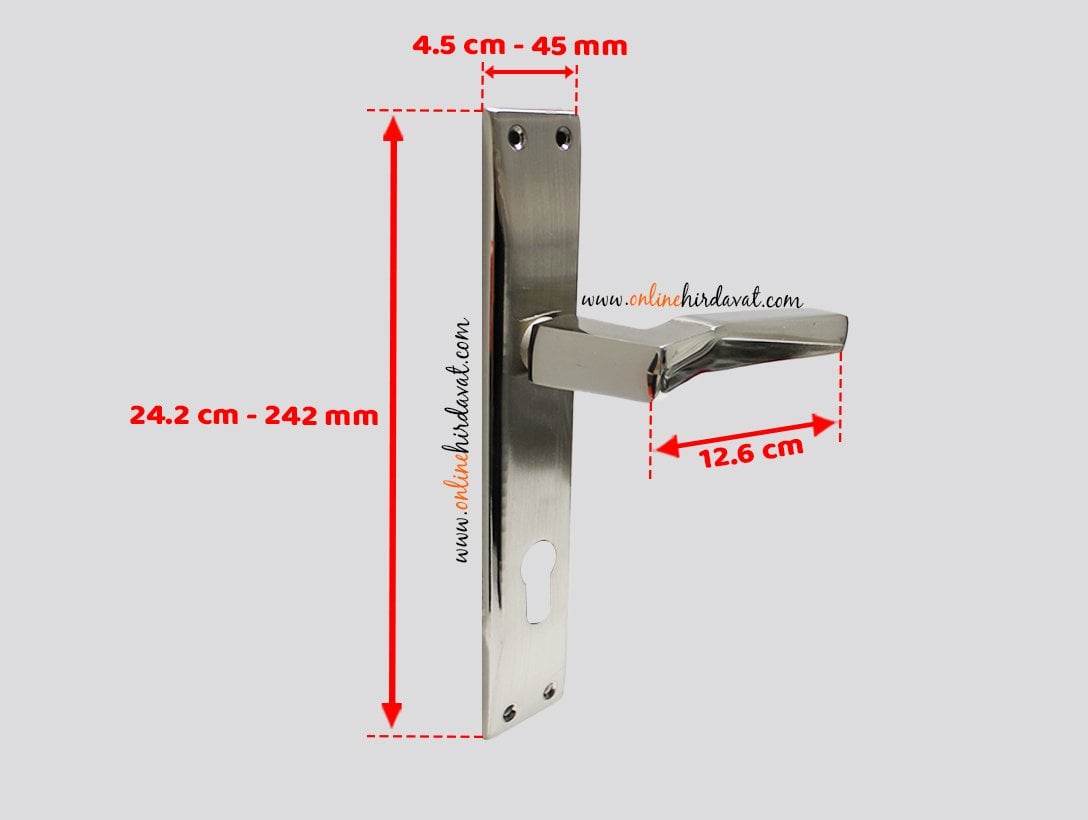 Nobel Meridyen Nikel Saten Aynalı Kapı Kolu